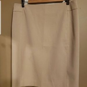 Ann Taylor LOFT beige pencil skirt size 12